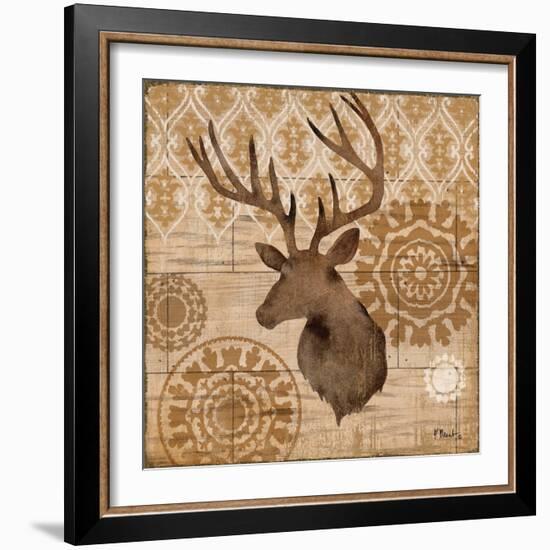 Woodland Ikat IV-Paul Brent-Framed Art Print