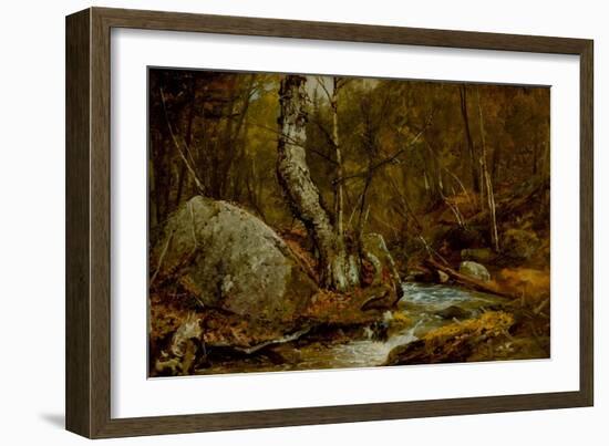 Woodland Interior, C.1850-55-John Frederick Kensett-Framed Giclee Print