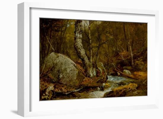 Woodland Interior, C.1850-55-John Frederick Kensett-Framed Giclee Print