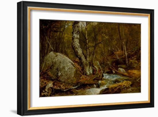 Woodland Interior, C.1850-55-John Frederick Kensett-Framed Giclee Print