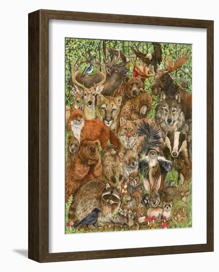 Woodland Mammals-Wendy Edelson-Framed Giclee Print