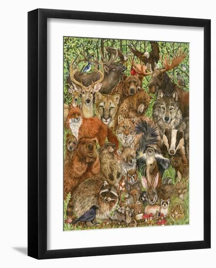 Woodland Mammals-Wendy Edelson-Framed Giclee Print