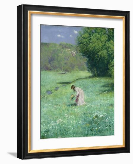 Woodland Meadow, 1876-Hans Thoma-Framed Giclee Print