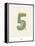 Woodland Numbers - Five-Goodness Gang-Framed Stretched Canvas