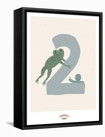 Woodland Numbers - Two-Goodness Gang-Framed Stretched Canvas