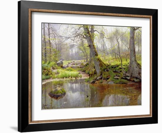 Woodland Pond, 1890-Peder Mork Monsted-Framed Giclee Print