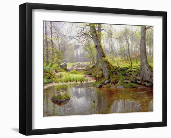 Woodland Pond, 1890-Peder Mork Monsted-Framed Giclee Print