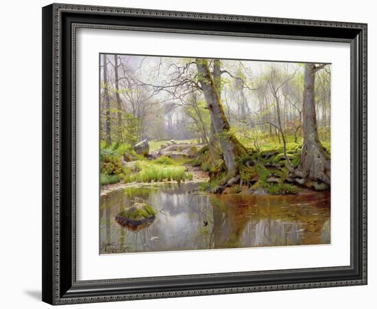 Woodland Pond, 1890-Peder Mork Monsted-Framed Giclee Print