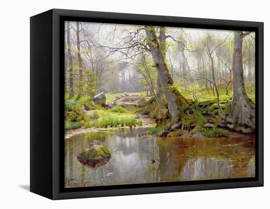 Woodland Pond, 1890-Peder Mork Monsted-Framed Premier Image Canvas