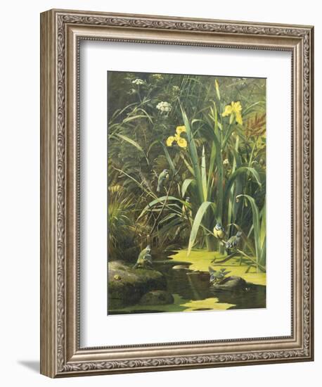 Woodland Pool-Olaf August Hermansen-Framed Giclee Print