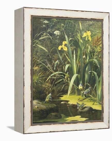 Woodland Pool-Olaf August Hermansen-Framed Premier Image Canvas