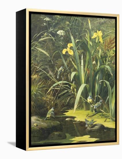 Woodland Pool-Olaf August Hermansen-Framed Premier Image Canvas