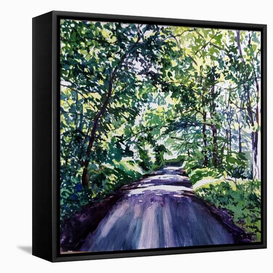 Woodland Road 2017-Tilly Willis-Framed Premier Image Canvas