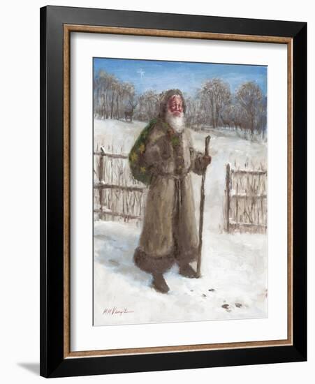 Woodland Santa-Mary Miller Veazie-Framed Giclee Print