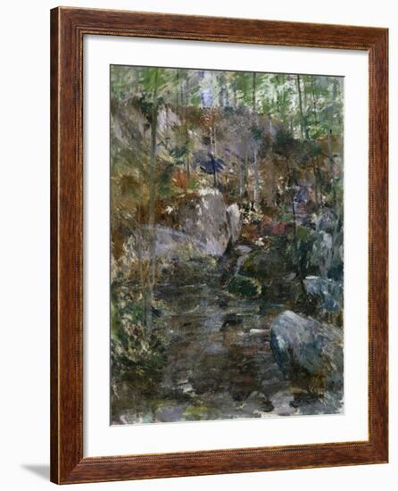 Woodland Stream-Eugène Boudin-Framed Giclee Print