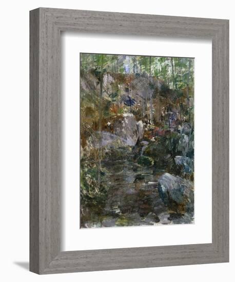 Woodland Stream-Eugène Boudin-Framed Giclee Print