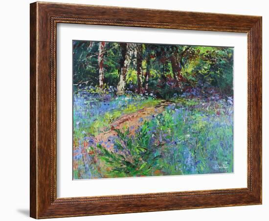 Woodland Wander, 2021 (oil on canvas)-Sylvia Paul-Framed Giclee Print