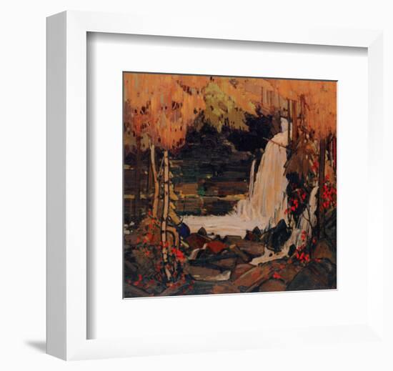Woodland Waterfall-Tom Thomson-Framed Art Print