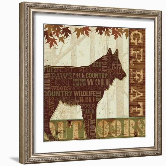 Woodland Words III-Jess Aiken-Framed Art Print