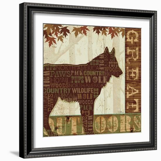 Woodland Words III-Jess Aiken-Framed Art Print