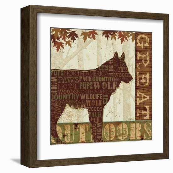 Woodland Words III-Jess Aiken-Framed Art Print