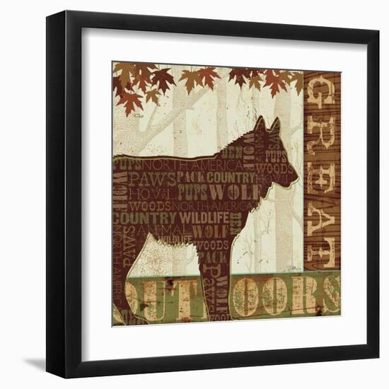 Woodland Words III-Jess Aiken-Framed Art Print