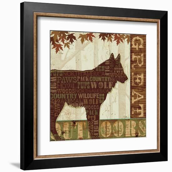 Woodland Words III-Jess Aiken-Framed Art Print