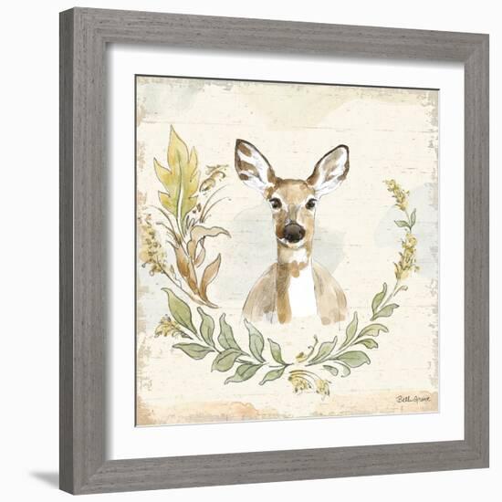 Woodland Wreath VII-Beth Grove-Framed Art Print