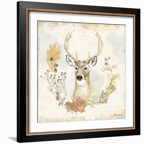 Woodland Wreath VIII-Beth Grove-Framed Art Print