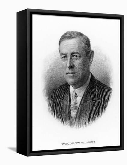 Woodrow Wilson 28th Us President-null-Framed Stretched Canvas