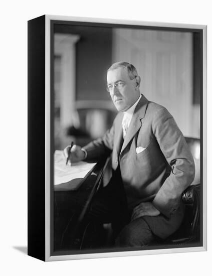 Woodrow Wilson, c.1913-Harris & Ewing-Framed Premier Image Canvas