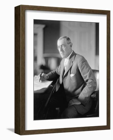 Woodrow Wilson, c.1913-Harris & Ewing-Framed Photographic Print