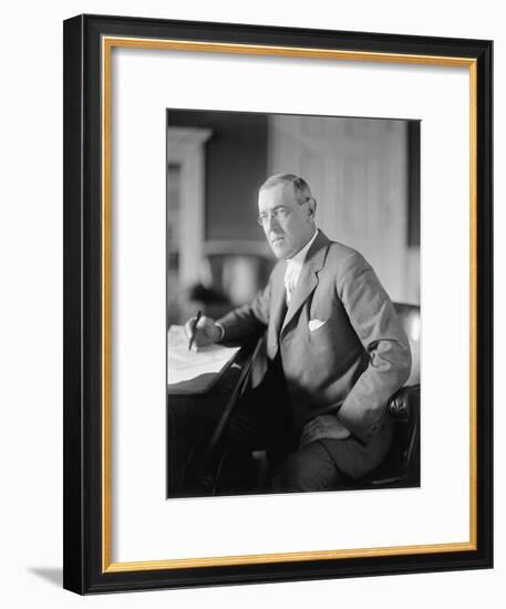 Woodrow Wilson, c.1913-Harris & Ewing-Framed Photographic Print