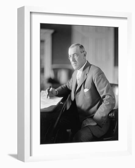 Woodrow Wilson, c.1913-Harris & Ewing-Framed Photographic Print