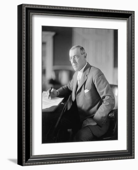 Woodrow Wilson, c.1913-Harris & Ewing-Framed Photographic Print