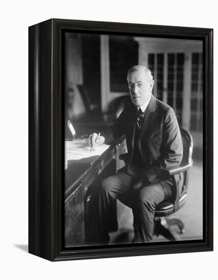 Woodrow Wilson, c.1918-American Photographer-Framed Premier Image Canvas