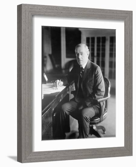 Woodrow Wilson, c.1918-American Photographer-Framed Photographic Print