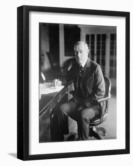 Woodrow Wilson, c.1918-American Photographer-Framed Photographic Print