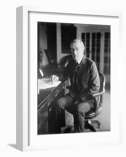 Woodrow Wilson, c.1918-American Photographer-Framed Photographic Print