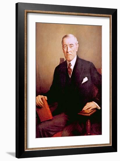 Woodrow Wilson, U.S. President-null-Framed Art Print