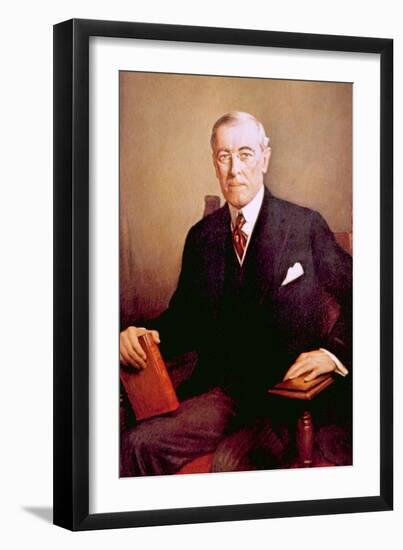 Woodrow Wilson, U.S. President-null-Framed Art Print