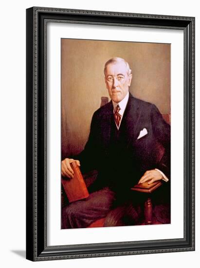 Woodrow Wilson, U.S. President-null-Framed Art Print