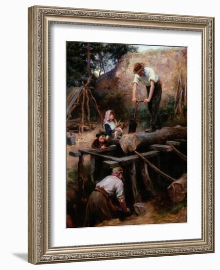 Woodsawyers, 1896-Ralph Hedley-Framed Giclee Print