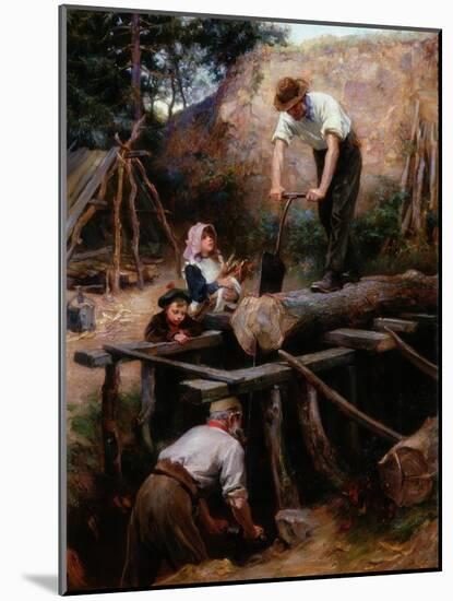 Woodsawyers, 1896-Ralph Hedley-Mounted Giclee Print