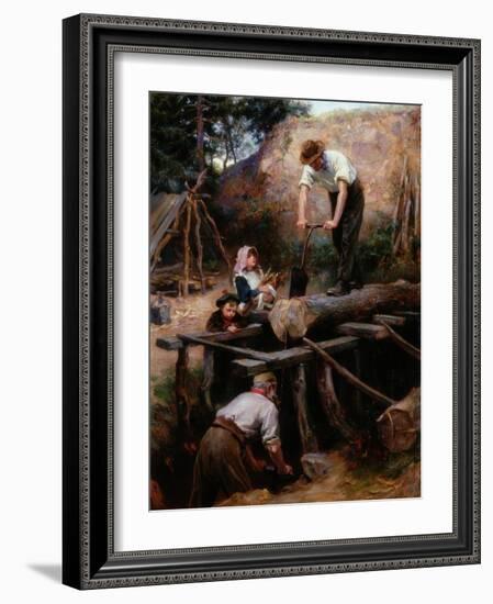 Woodsawyers, 1896-Ralph Hedley-Framed Giclee Print