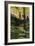 Woodsmen in Canoes Floating on a Tranquil River, circa 1900-null-Framed Giclee Print