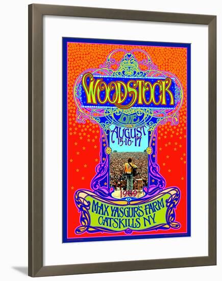 Woodstock 45th Anniversary-Bob Masse-Framed Art Print