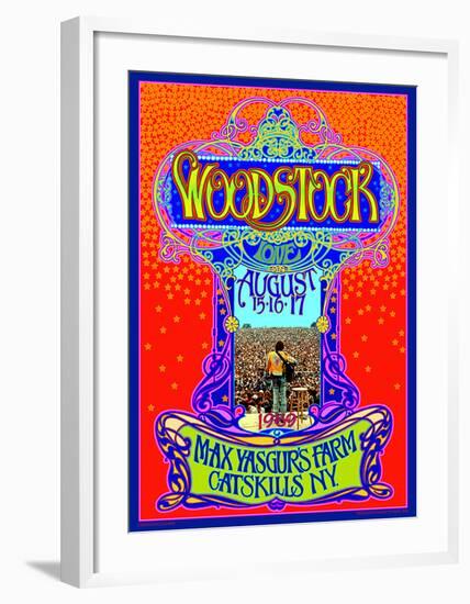 Woodstock 45th Anniversary-Bob Masse-Framed Art Print