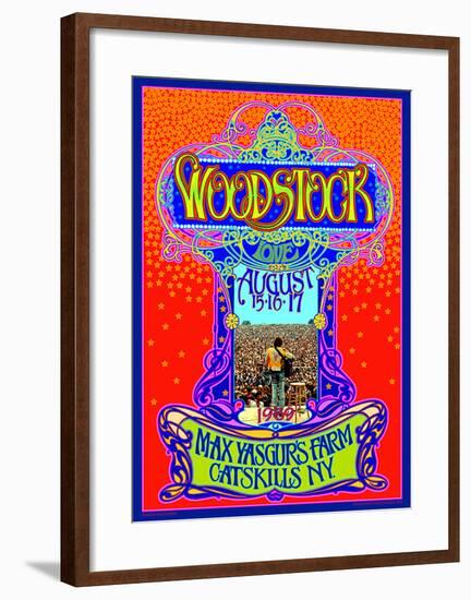 Woodstock 45th Anniversary-Bob Masse-Framed Art Print