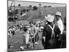 Woodstock, Farmer Max Yasgur Looks On As His Grounds Are Used For Woodstock Festival, 1970-null-Mounted Photo
